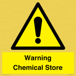 Warning Chemical Store